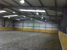 Watering a 40m x 20m indoor manege